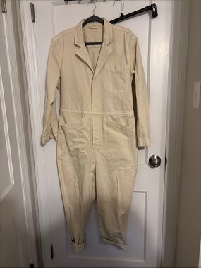 Alex Mill Cream Utility Jumpsuit